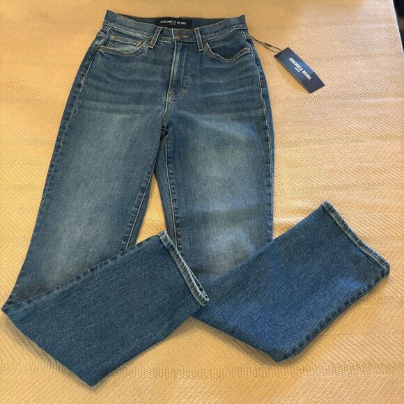 Veronica Beard Jeans Womens 26 Blue Denim High Rise Ryleigh Slim Straight NEW - Picture 2 of 8